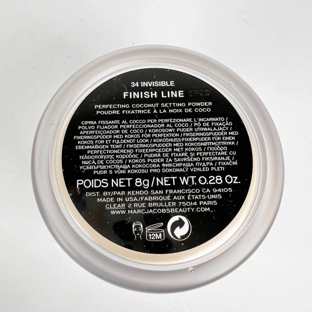 Marc Jacobs Finish Line Perfecting Coconut Loose Setting Powder 34 Invisible 8g